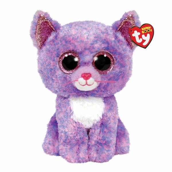 Ty Beanie Boos - Medium Plush - Cassidy the Lavender Cat