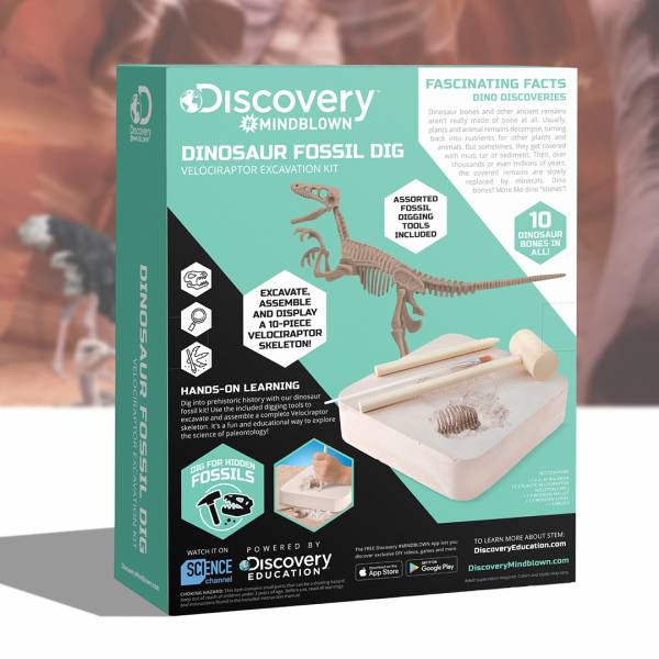 Discovery Mindblown - Dinosaur Fossil Dig (Velociraptor Excavation Kit)