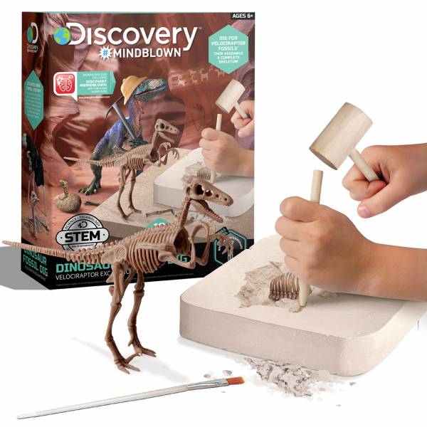 Discovery Mindblown - Dinosaur Fossil Dig (Velociraptor Excavation Kit)