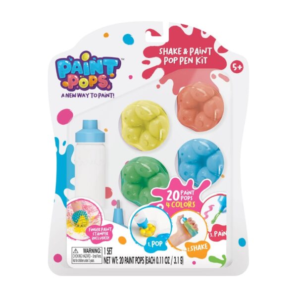 Paint Pops - 4-col Shake & Paint Pop Pen Kit