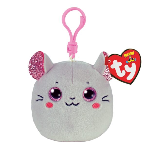 Ty Squish-A-Boo Clip - Catnip the Mouse