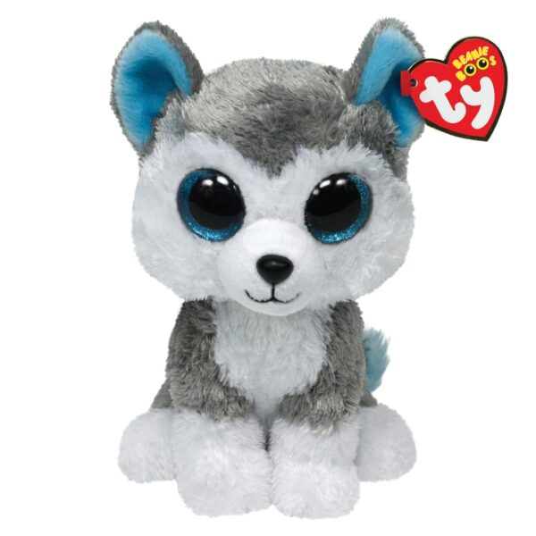 Ty Beanie Boos - Medium Plush - Slush the Grey and White Husky