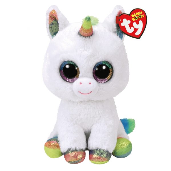 Ty Beanie Boos - Medium Plush - Pixy the White Unicorn