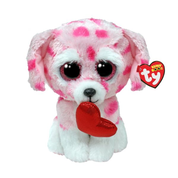 Ty Beanie Boos - Regular Plush - Rori the Dog with Heart