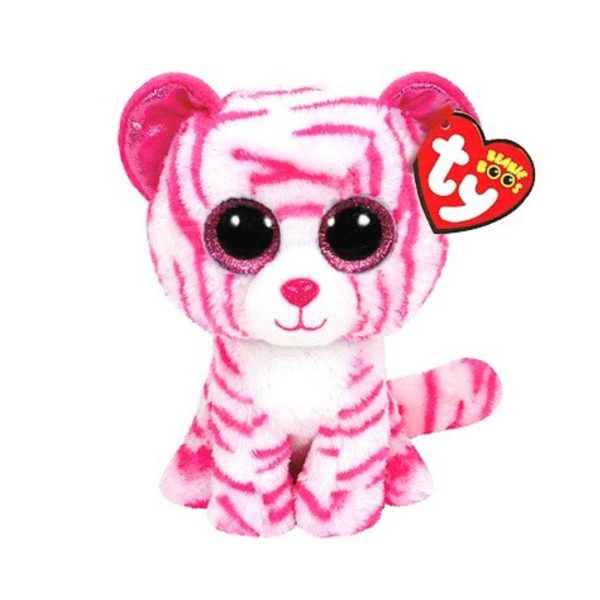 Ty Beanie Boos - Regular Plush - Asia Pink & White Tiger