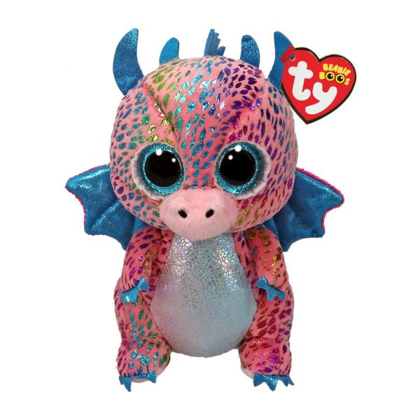 Ty Beanie Boos - Regular Plush - Flint Multicolour Dragon