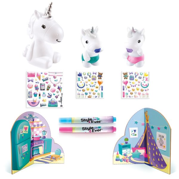 Style 4 Ever - Light Up Unicorn Family