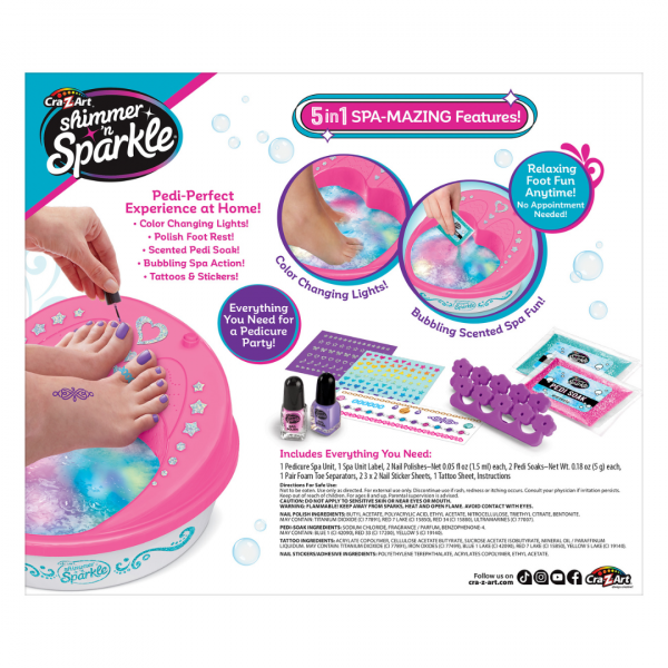 Cra-Z-Art Shimmer 'N Sparkle - 5 in 1 Light Up Super Spa Salon